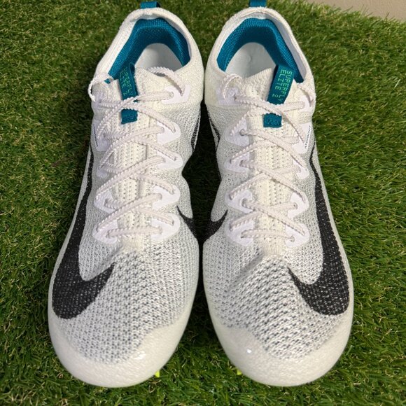 Nike Zoom Superfly Elite 2 Flyknit White Green Spikes FZ9662-100 Men’s NEW - Picture 2 of 9